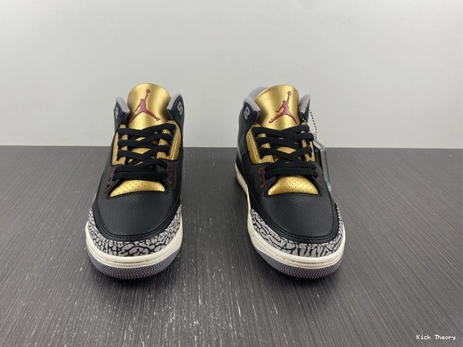 Kicked Out Shoe Store CK9246-067 Gold Jordan WMNS 3 Black Air 0813